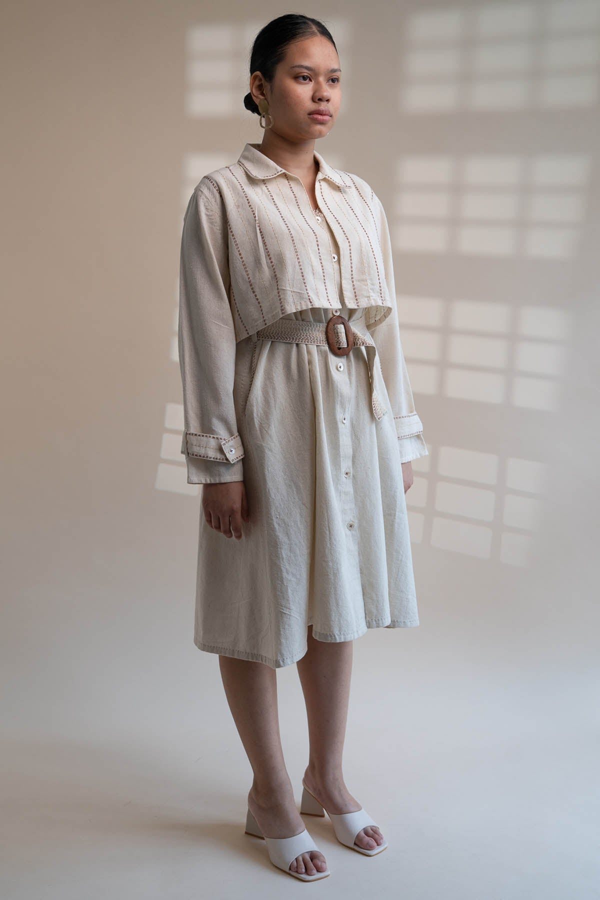Buy Designer Trench Dress & Cropped Jacket By Lafaani